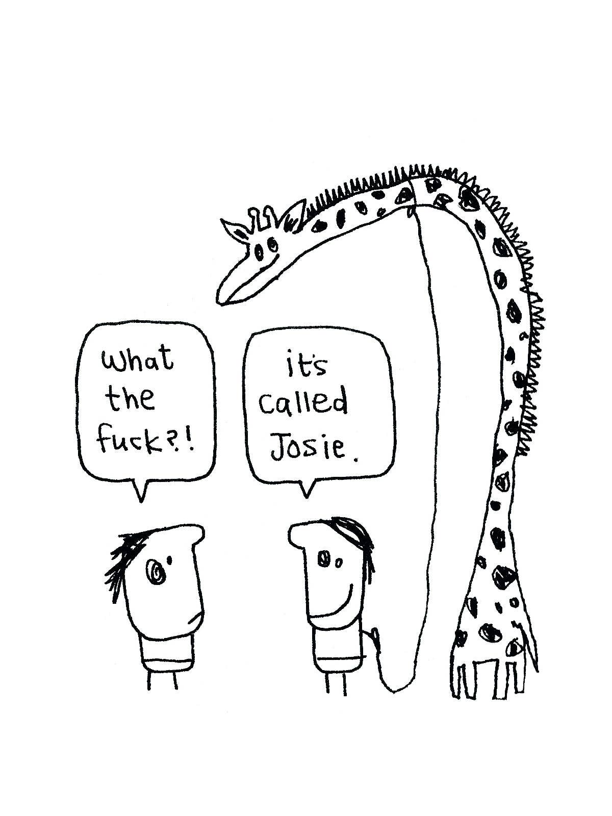 Hazel Bee - Wholesale Everyday Greeting Card - Josie Giraffe Card0