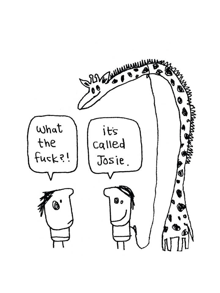 Josie Giraffe Card for wholesale by Hazel Bee