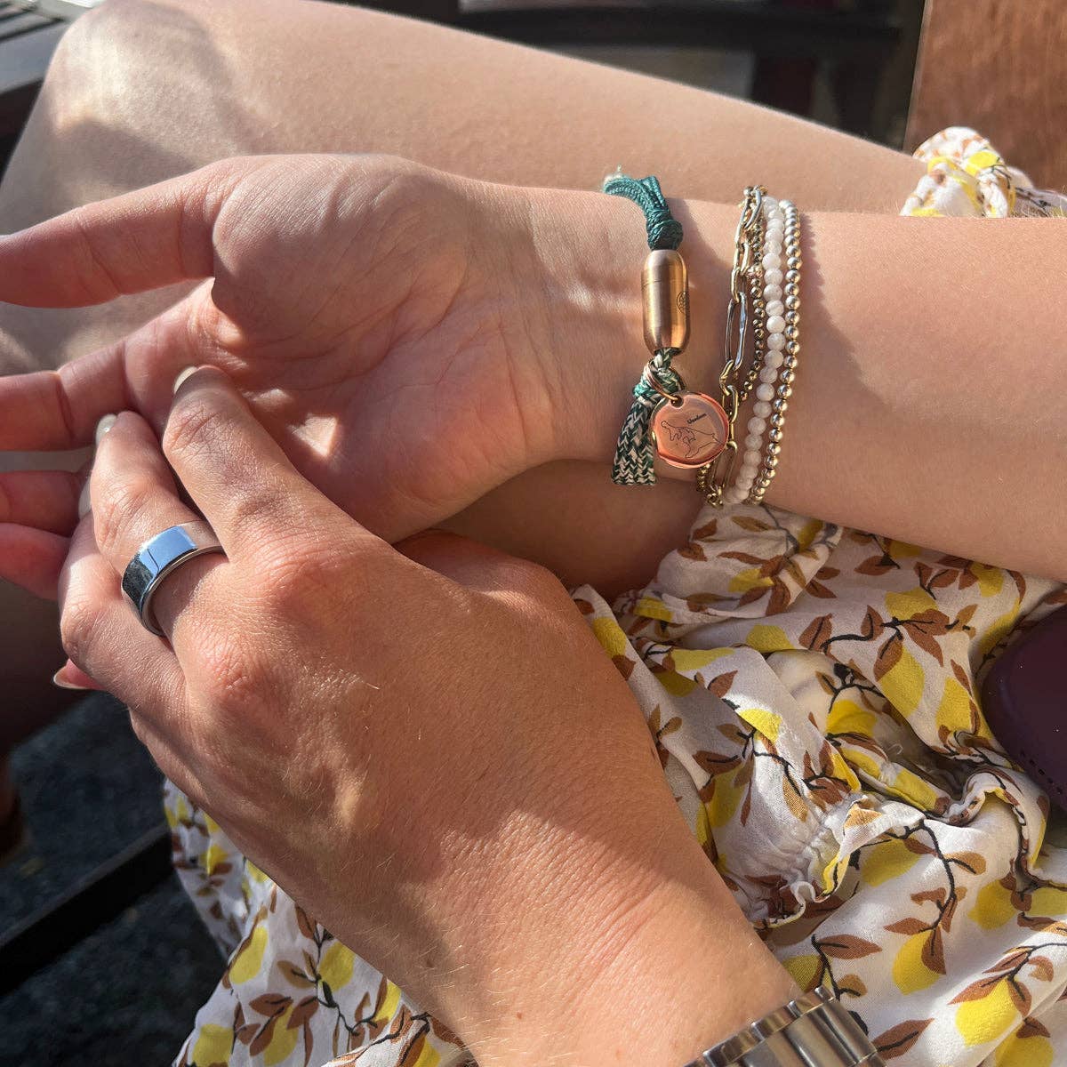 BRACENET - Wholesale Charm/Dangle Bracelet - Island Usedom Bracelet made from Fishing Net - adjustable size14