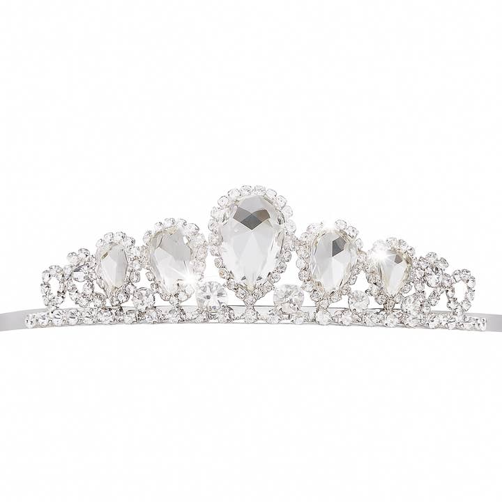 5113 Crystal Drop Tiara for wholesale by Dasha Designs