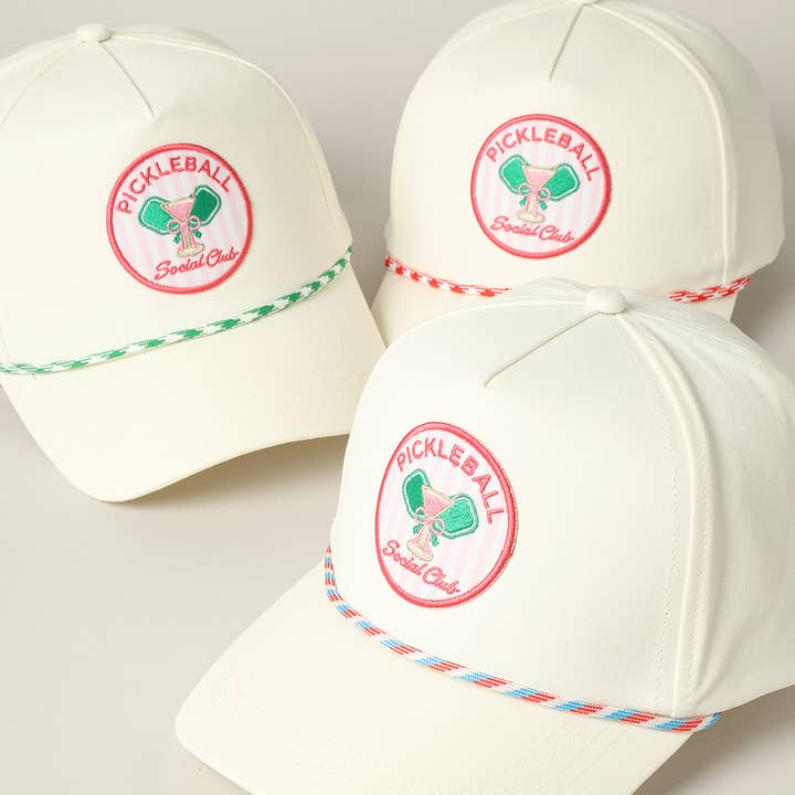 Fashion City - Wholesale Trucker Hat - Unisex - Pickleball Social Club Embroidery Trucker Hat