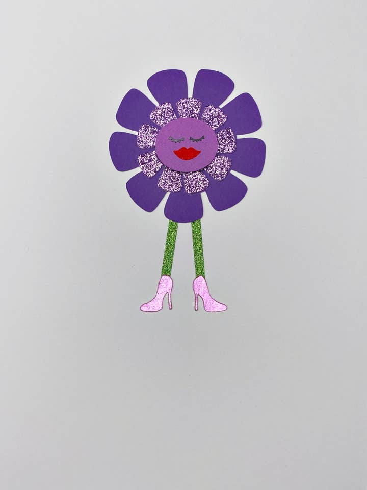 Purple Flower Girl for wholesale by niqueCards
