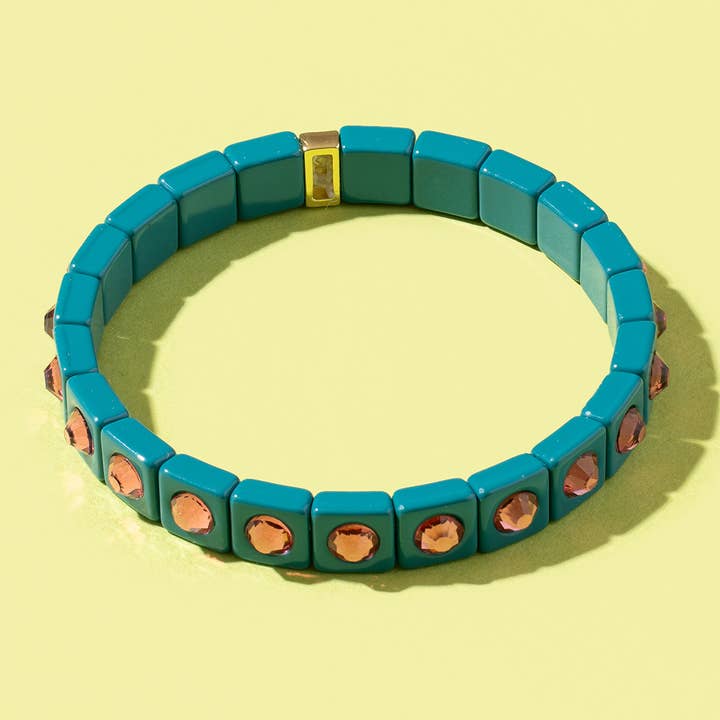 Taylor Elliott Designs - Wholesale Jewellery set - Enamel Stretch Bracelet - Asst Styles - Fall / Autumn Colors25