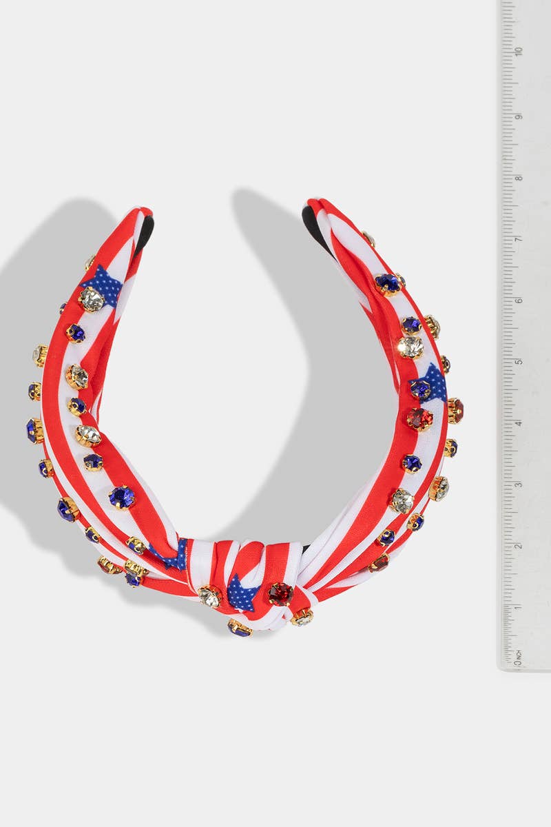 MULTI Usa Stars And Stripes Headband for wholesale on Faire1