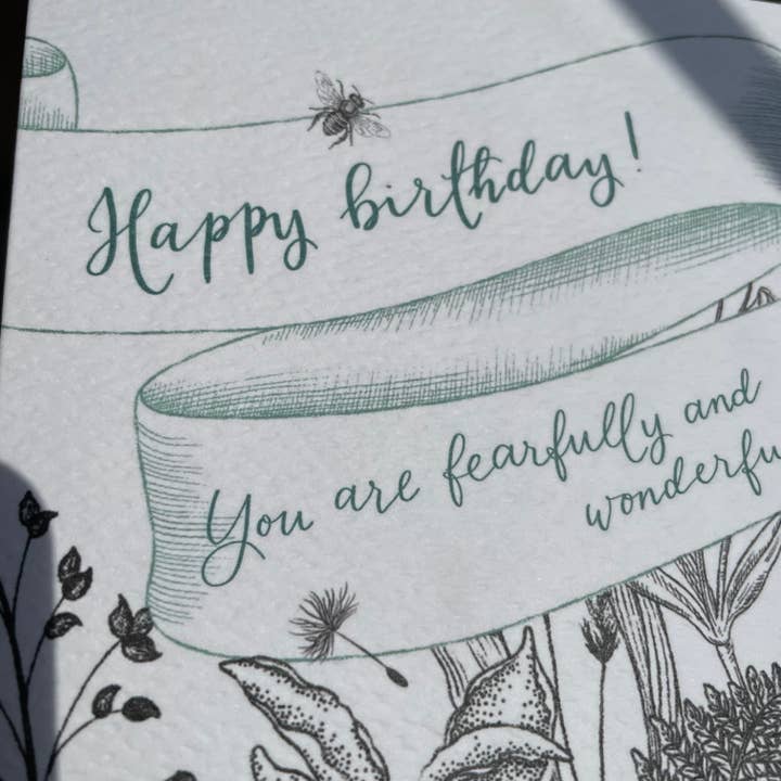 And Hope Designs - Venta al por mayor Tarjetas de cumpleaños - Tarjeta de cumpleaños cristiana, tarjeta cristiana, escritura del salmo 139