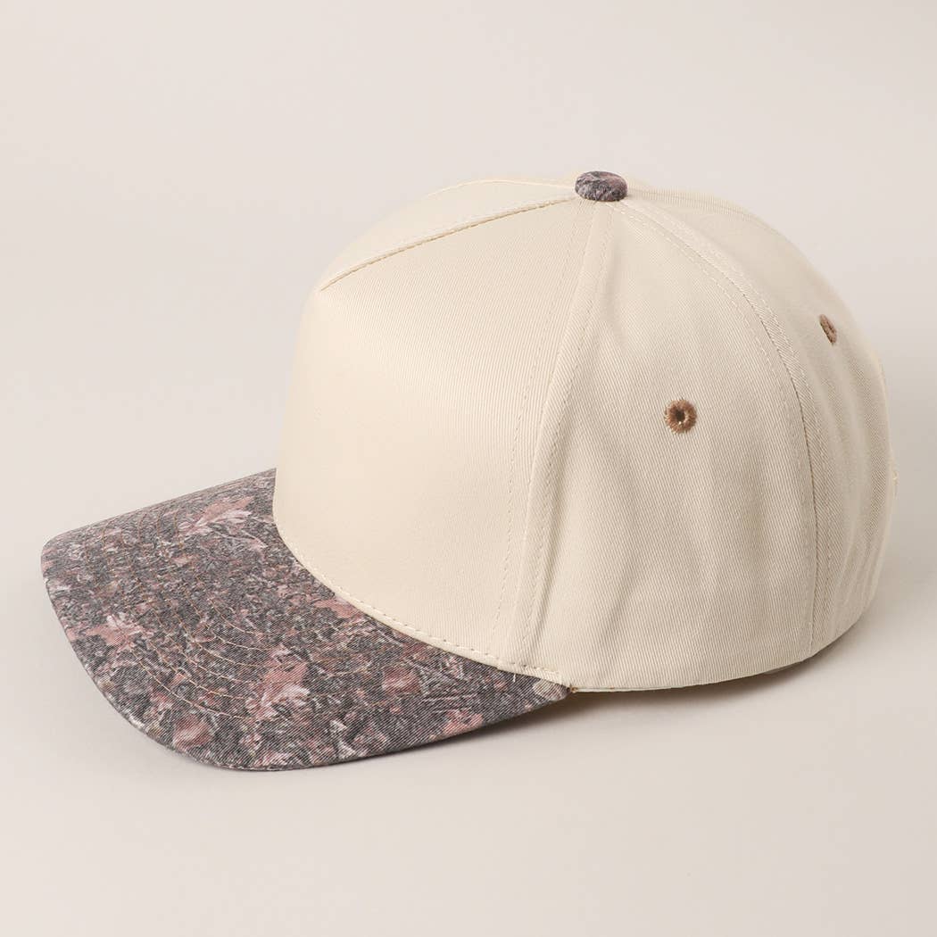 Two Tone Neutral Color BROWN CAMO Trucker Hat for wholesale on Faire2