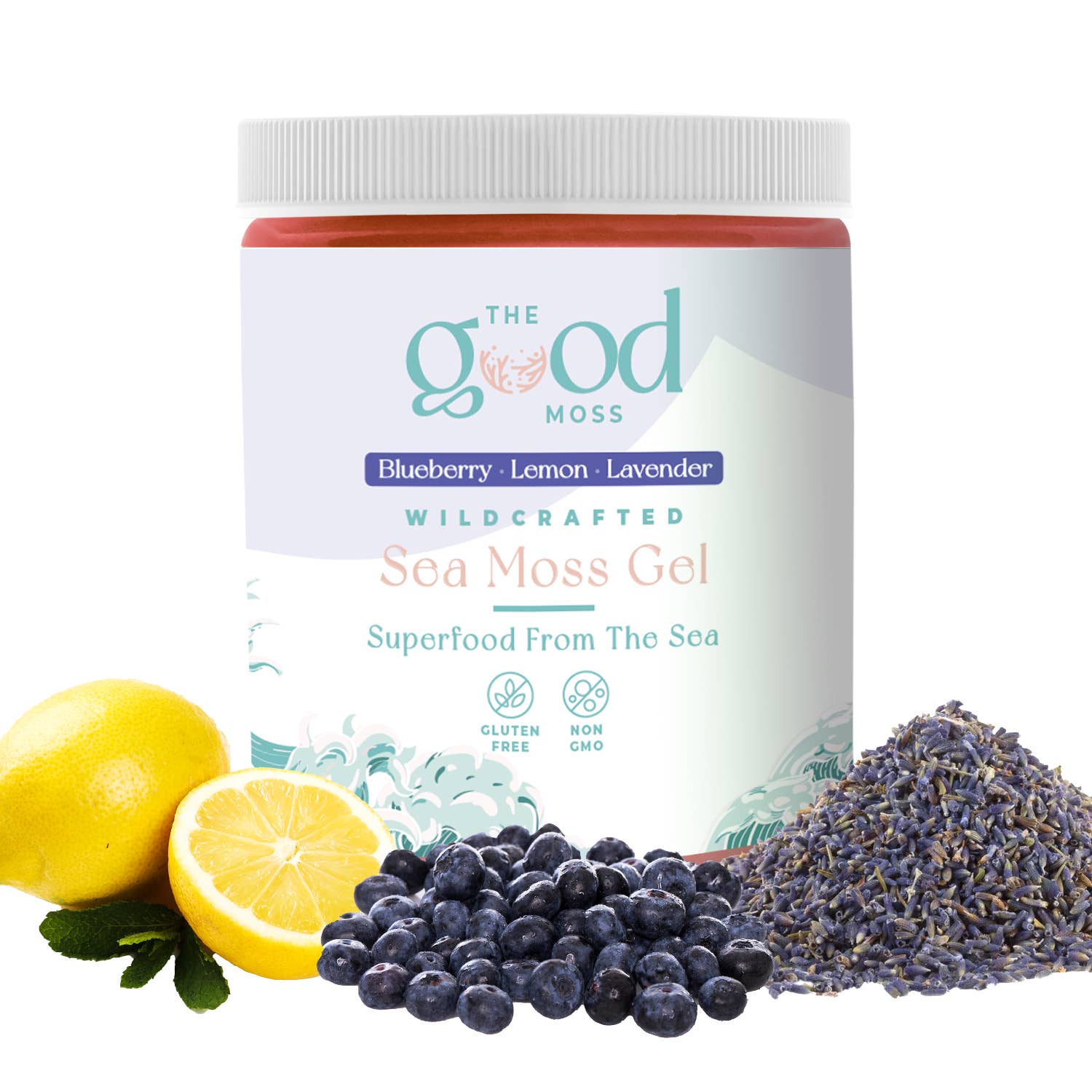 The Good Moss - Wholesale Oral Supplement/Vitamin - Sea Moss Gel - Blueberry Lemon Lavender