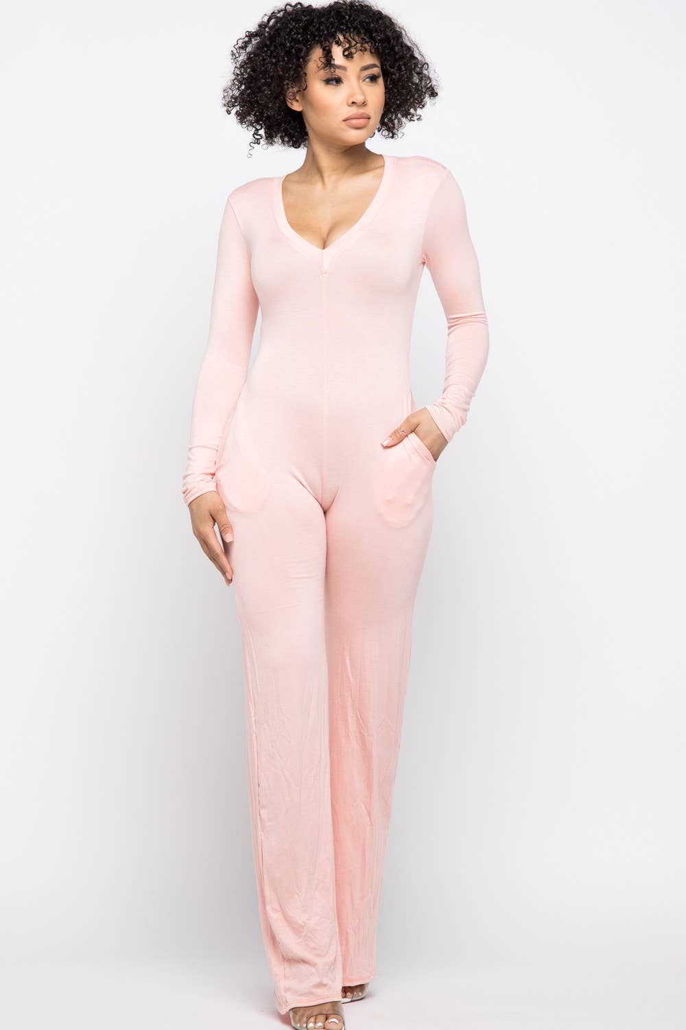 Boswell - Wholesale Jumpsuit - Women's - Bellbottom Jumpsuit With Side Pockets9