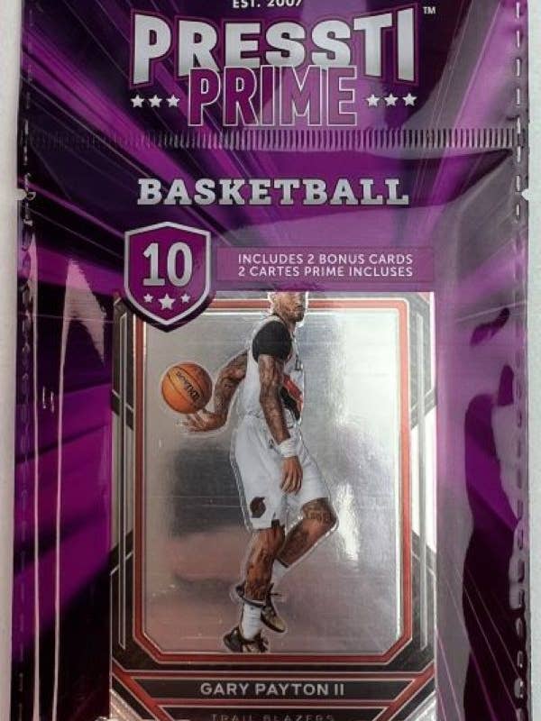 Basketball Trading Cards 10ct. PRESSTI PRIME Pack for wholesale by Wildwood Enterprises LLC
