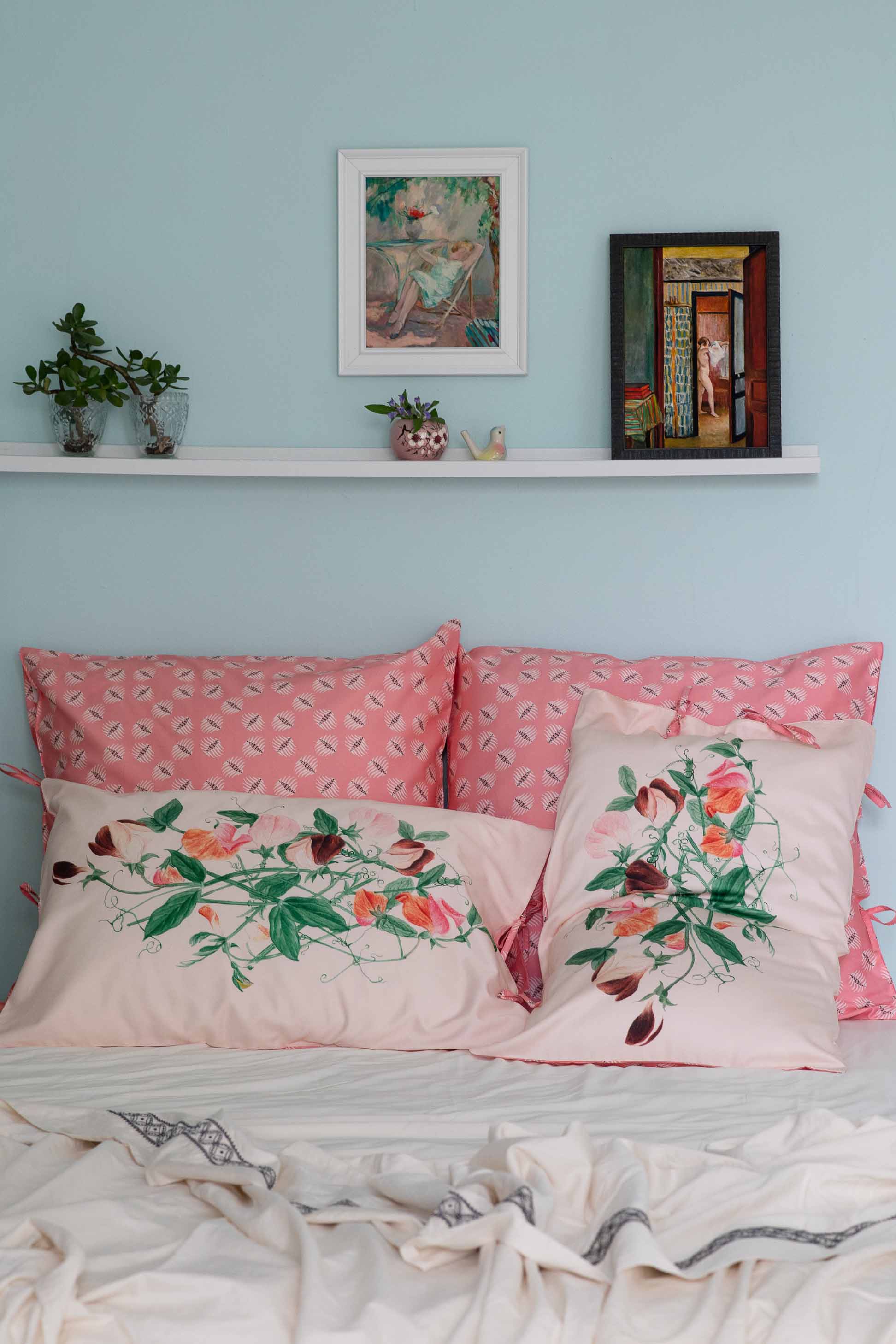 Lazybones - Vente Taies/housses d'oreiller - Ensemble de taies d'oreiller Sweetpea *coton biologique1