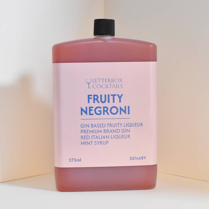 Fruity Negroni for wholesale by LetterBox Cocktails