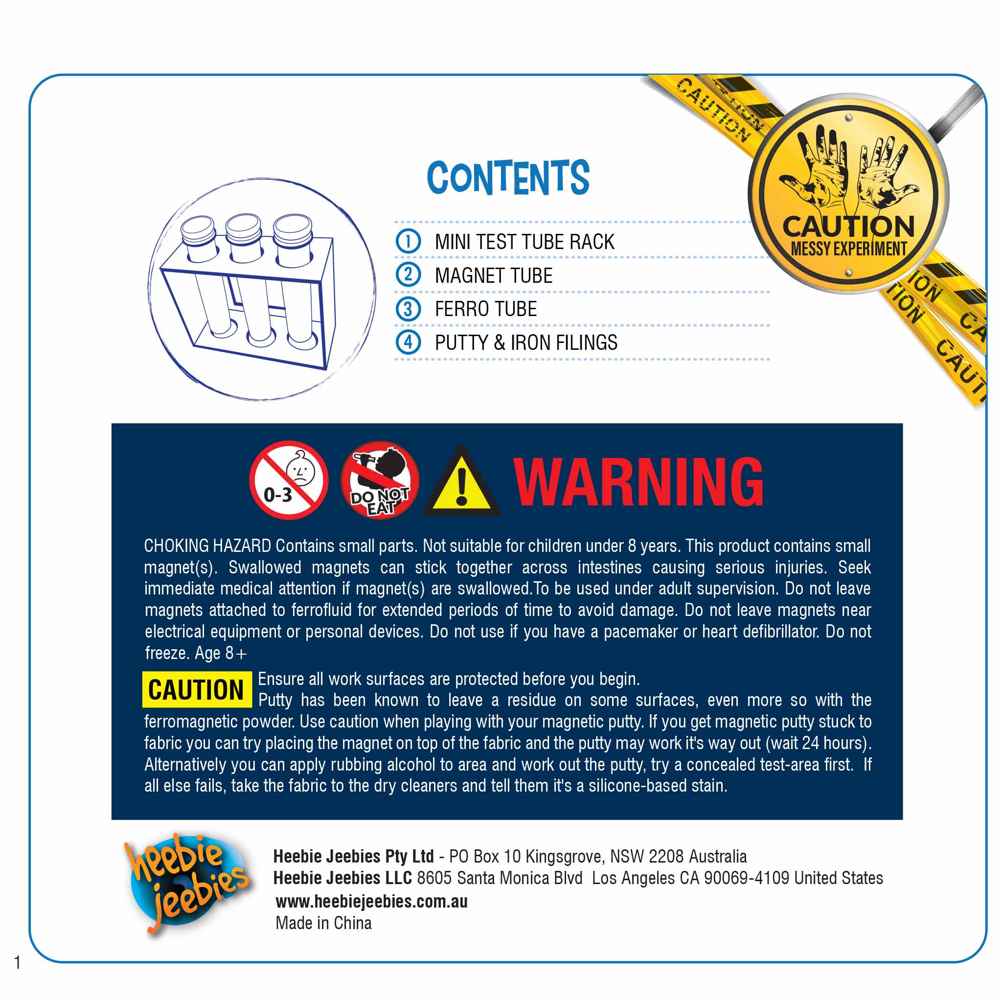 Heebie Jeebies USA - Wholesale Toy Set - Kids - Ferro Fluid Lab Magnetic Chemestry10