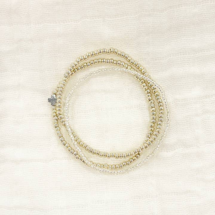 ShopWell - Wholesale Jewelry Set - Restore Silver Bracelet Stack1