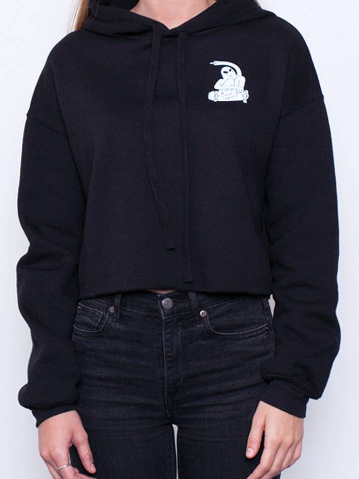 Rippin Crop Hoodie voor wholesale door A Lost Cause