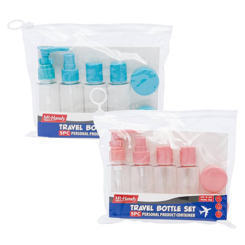 Deluxe Import Trading - Wholesale Travel Set - 6 Piece Travel Bottle Set- 2 Assortments0