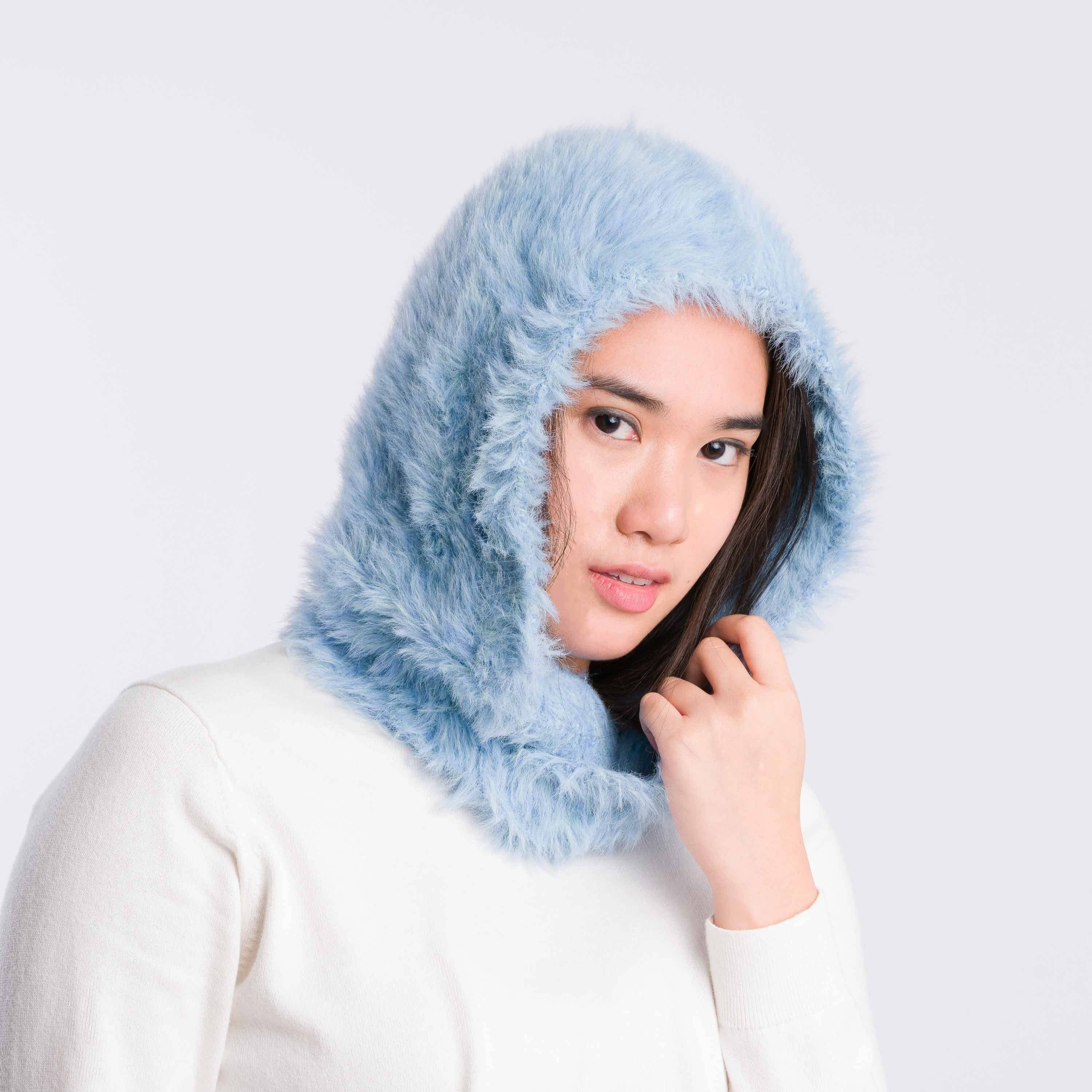 VERLOOP | knits - Wholesale Balaclava - Unisex - Faux Fur Knit Hood4