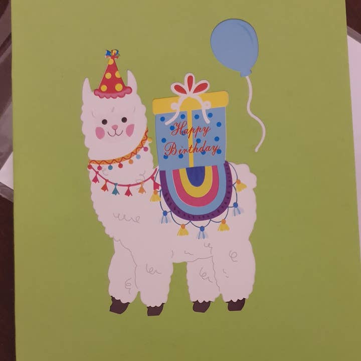 Papier Paradies - Wholesale Birthday Card - 3D Pop-Up Card "Llama" – A Humorous Gift for Special Occasions2