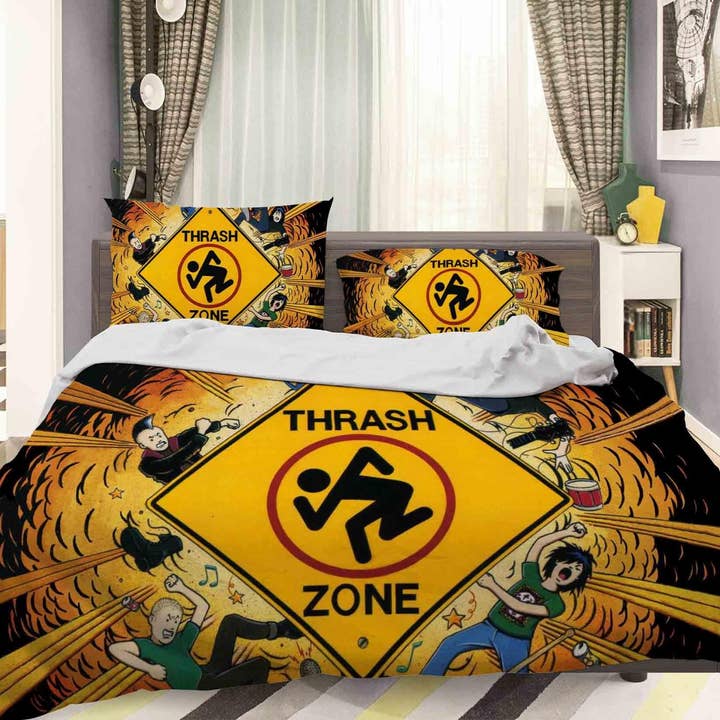 3D Thrash Metal Quilt Cover Set Bedding Set Pillowcases 67 for wholesale by Jess Art Decoration