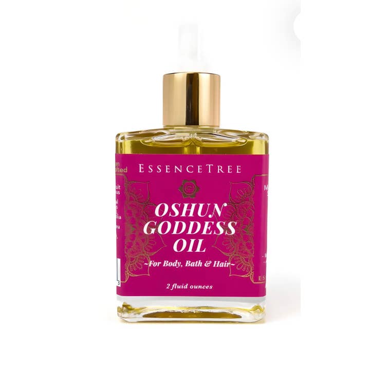 Oshun Goddess Body Oil with 24k Gold for wholesale by EssenceTree Holistic Life