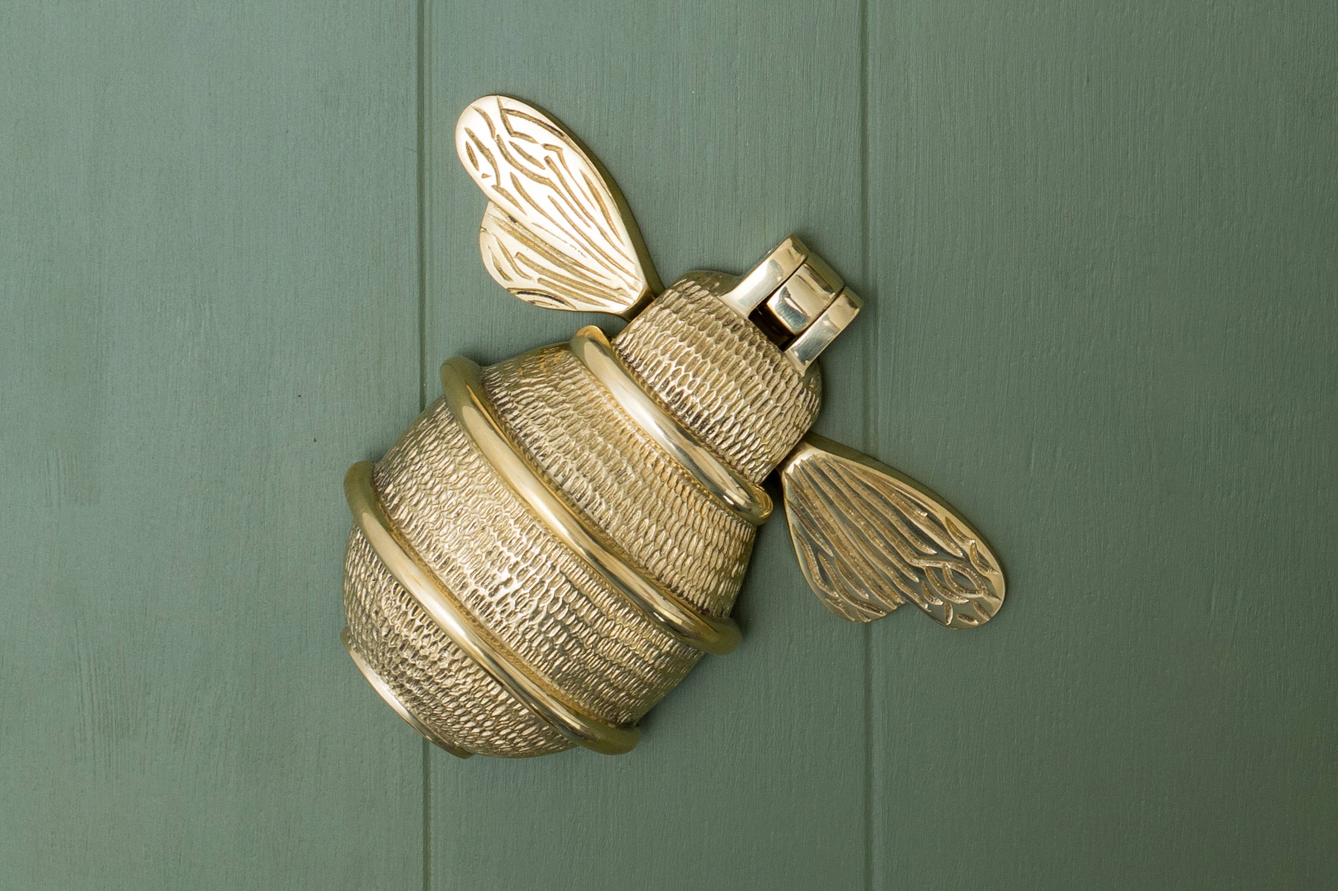 Brass bee - Wholesale Knob/Pull - ANDRENA Solid Brass Queen Bee Door Knockers - Premium Size5