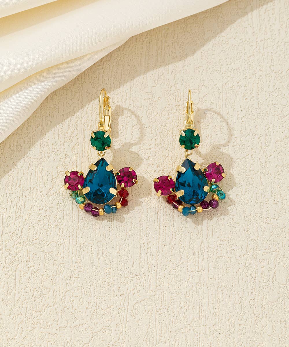 Blossom bijoux – Brincos de argola por atacado – Brincos pendentes coloridos – 26AHBOL0426