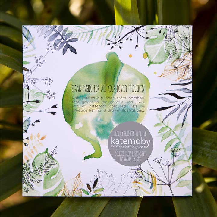 Kate Moby - Wholesale Everyday Greeting Card - Inky Seal Blank Greeting Card1