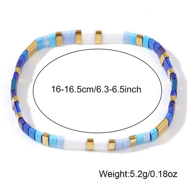 ACCITY - Wholesale Beaded Bracelet - BOHEMIAN TILA BEADS HAND-WOVEN BRACELET_CWMM38821