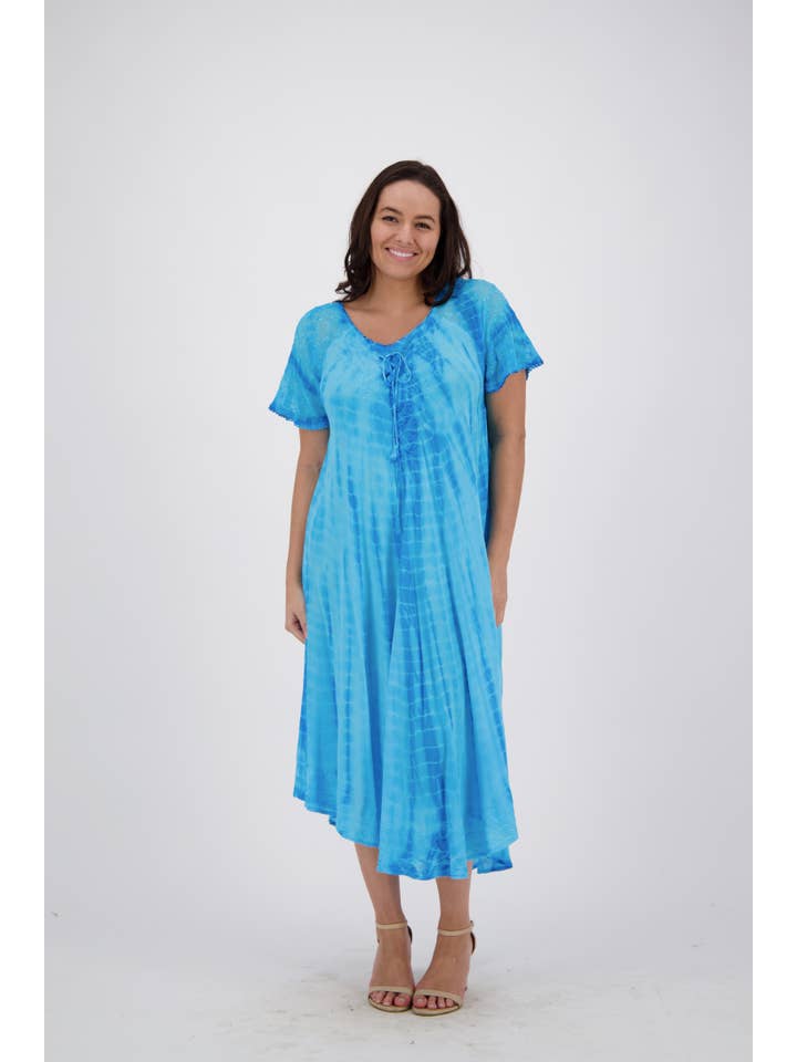 Advance Apparels - Wholesale Dress - Women's - Festival Ready Tie-Dye Dress 17601