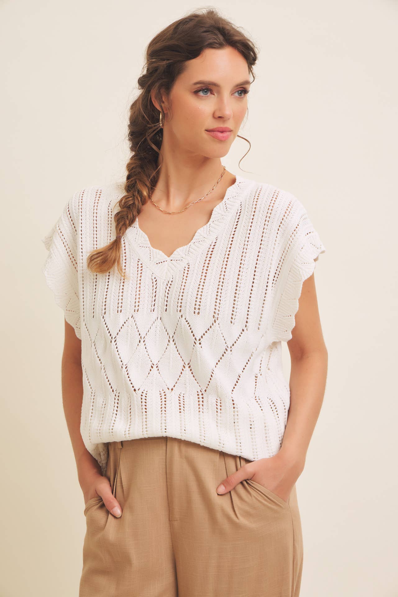 in february - Wholesale Pants - Women's - MINIMALIST MUSE DRAPEY WIDE-LEG LINEN TROUSERS9