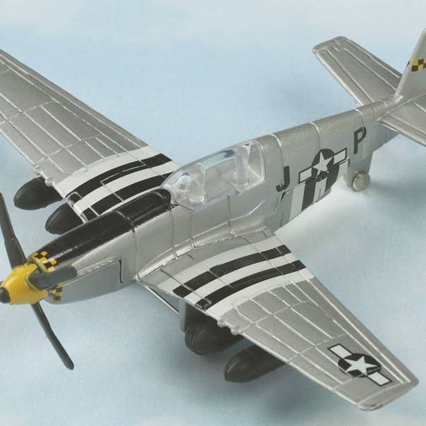 P-51 Mustang™ (preto e amarelo) por atacado de Just Think Toys