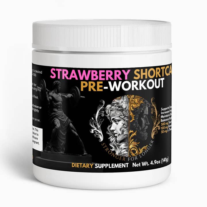 Strawberry Shortcake Pre-Workout for wholesale by Stronger For Longer