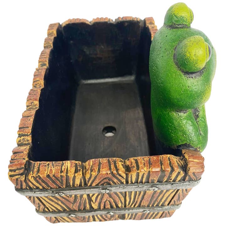 Santa’s Workshop Inc. - Wholesale Plant Pot - 9" Ceramic Frog Planter1