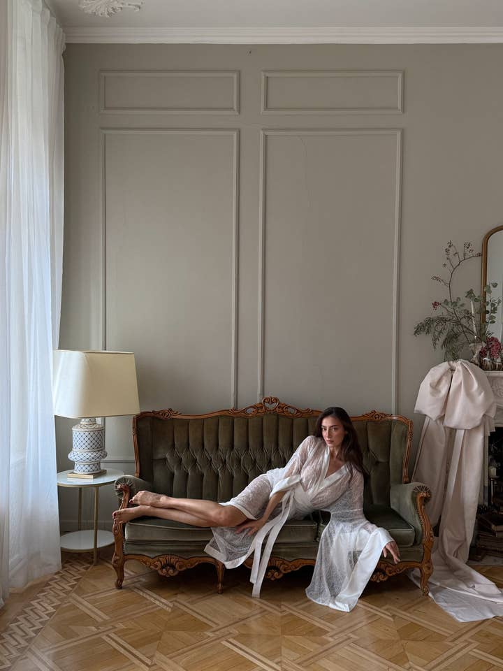 See Through Lingerie, See Through Nightwear, Sheer Robe for wholesale by IDENTITY LINGERIE