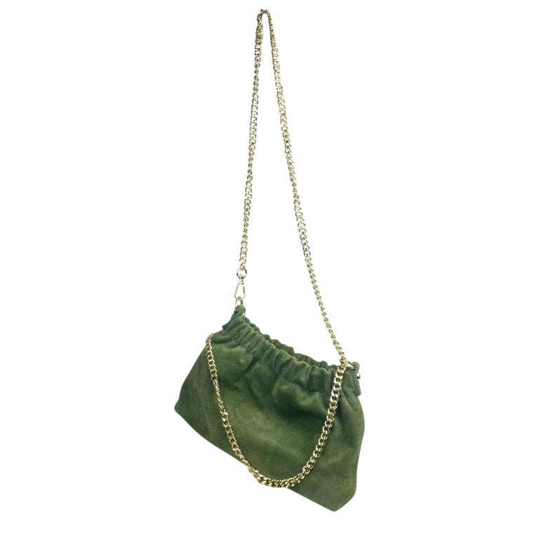 Chenson & Gorett - Wholesale Shoulder Bag - Women's - Bolso de cubo de ante de cuero genuino para mujer12