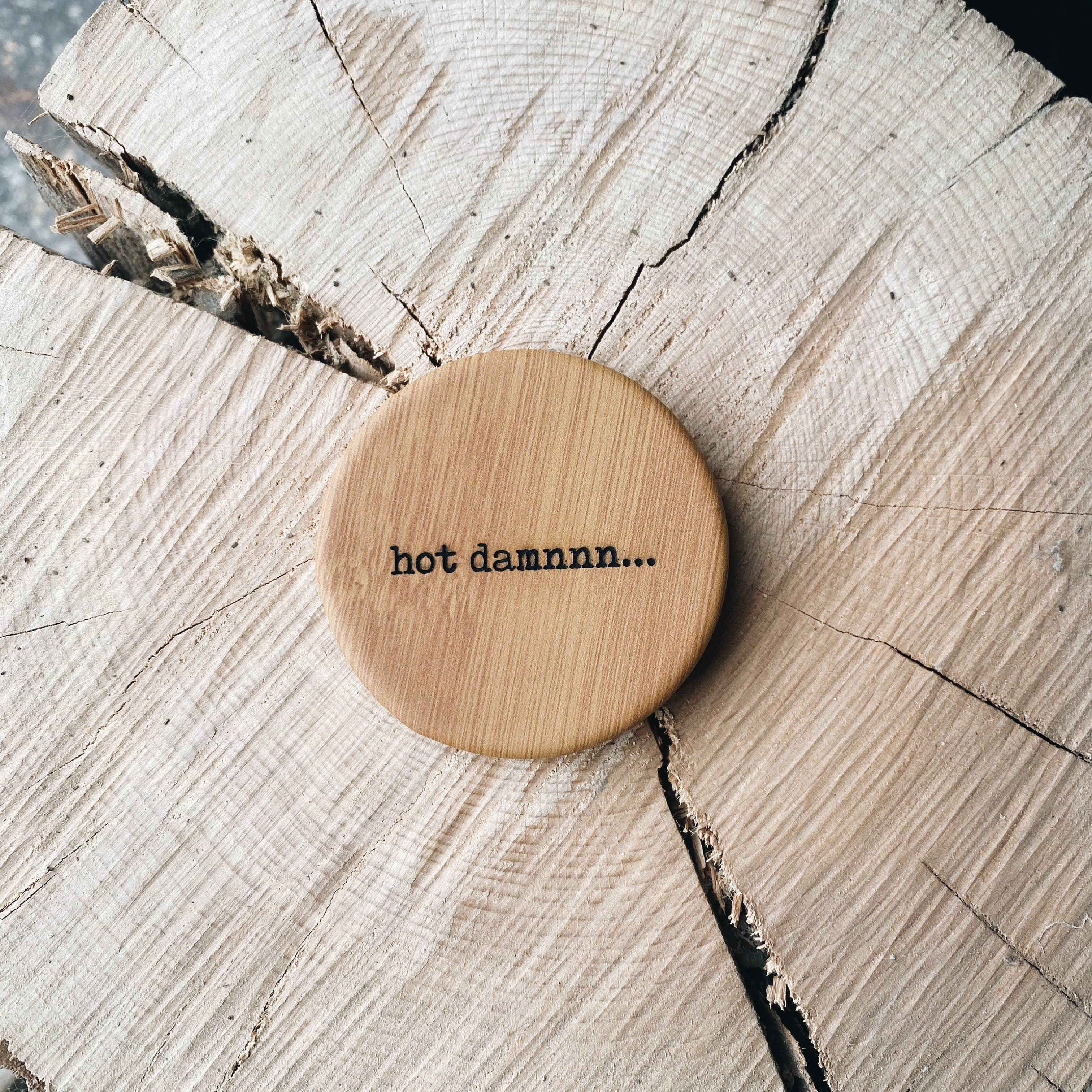 Spiritual Whiskey - Vendita all'ingrosso Specchietti da borsa - Specchi compatti in bambù in similpelle incisa//Regalo unico1