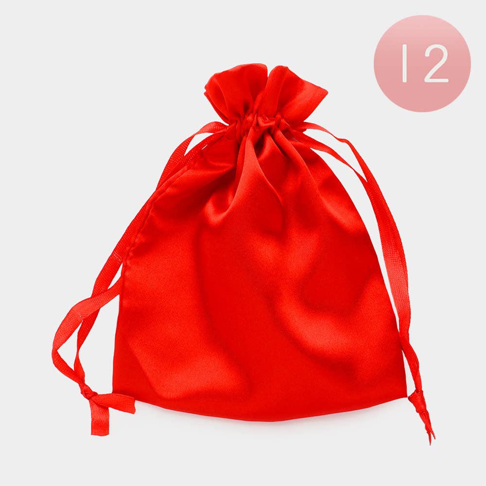 Sensibling Corp. - Wholesale Gift Bag - 12PCS - 5 X 6.25 Ribboned Satin Organza Gift Bags11