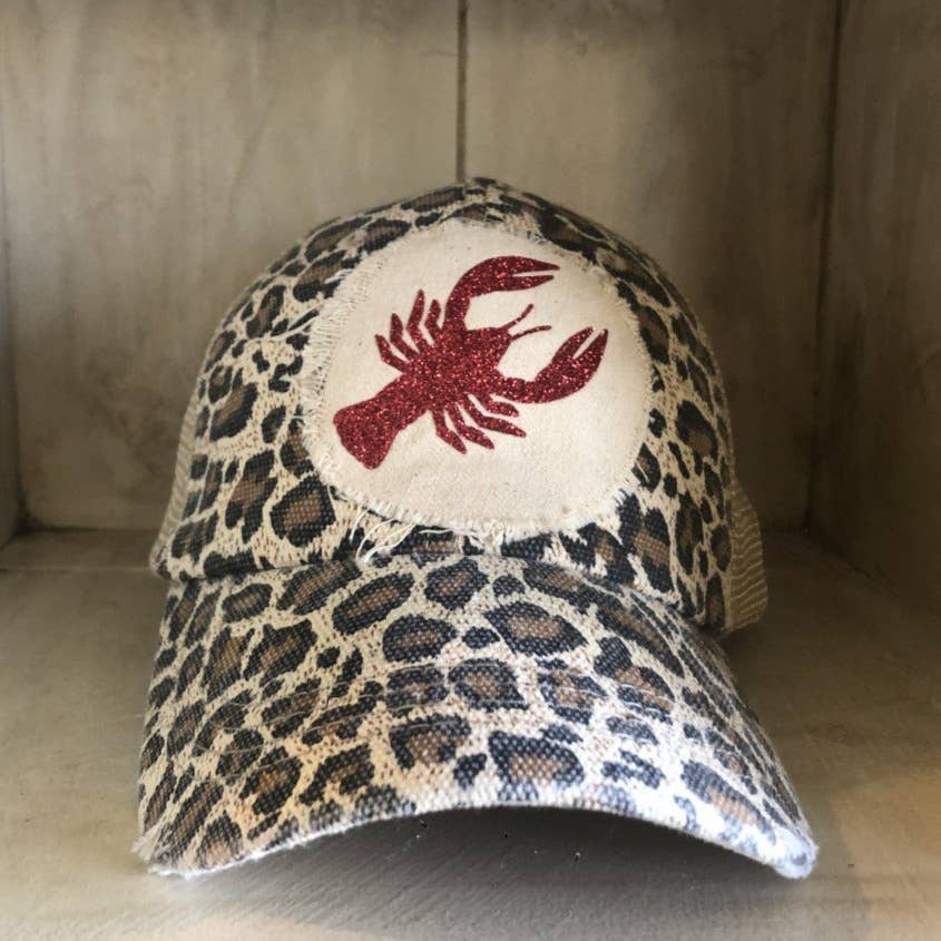 BohoGroove - Wholesale Baseball Cap - Women's - “Sparkly Crawfish” Hat – Glitter Snapback Trucker13