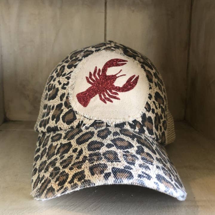 BohoGroove - Wholesale Baseball Cap - Women's - “Sparkly Crawfish” Hat – Glitter Snapback Trucker13