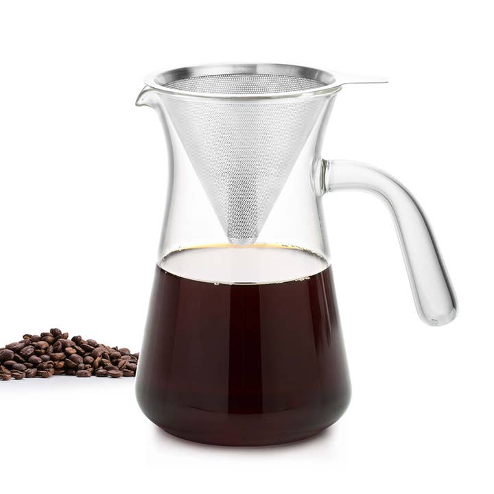 Pour Over Coffee Maker with Permanent Filter (600 ml) and other Purchase Wholesale tissus pour particulier. Free Returns & Net 60 Terms on Faire trending on Faire.