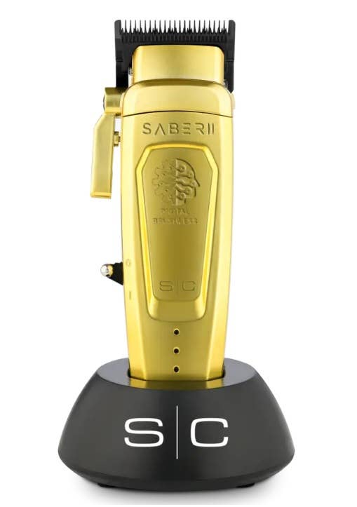Salon Equipment Pros - Wholesale Clippers - Men's - StyleCraft Pro Saber 2.0 Metal Cordless Clipper Gold SC617M1