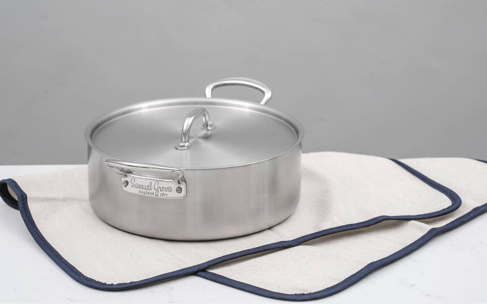 samuel groves - Wholesale Cooking Pot - Classic 26cm Stainless Steel Triply Sautepan w/Side Handles5