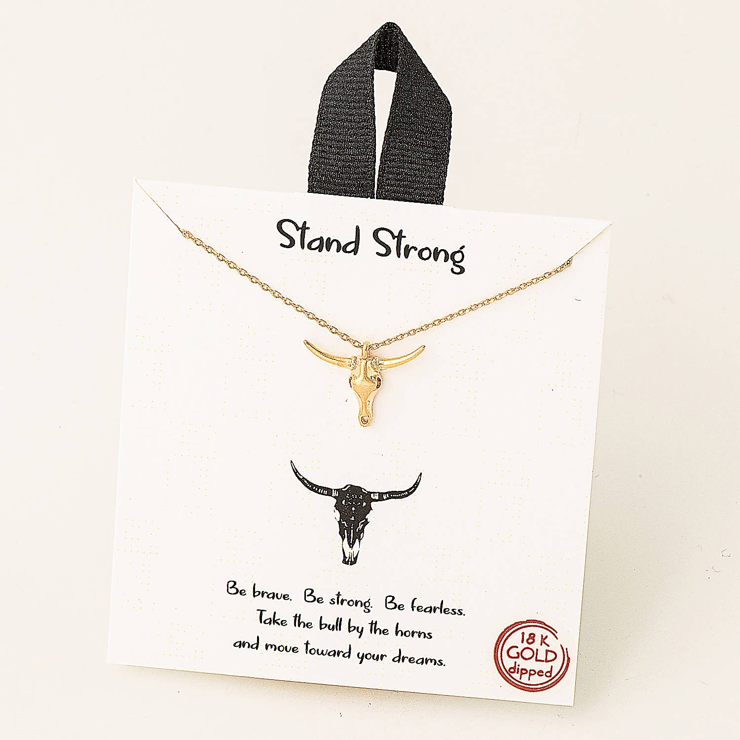 Fame Accessories - Wholesale Pendant/Charm Necklace - Long Horn Pendant Necklace0