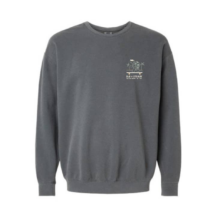 AnglinMade - Wholesale Graphic Sweatshirt - Unisex - Slo & Steady Turtle Sweatshirt1