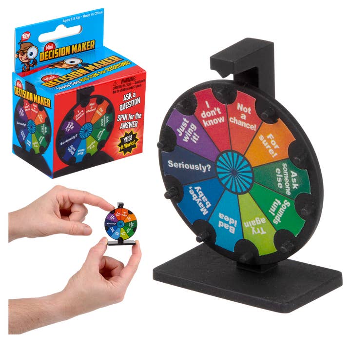 The Toy Network - Wholesale Board Game - (T) MINI DECISION MAKER 2.5"2