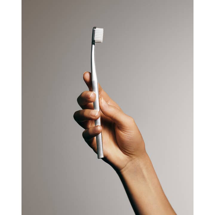 Silver White Silver Plated TOOTHBRUSH SILVER/WHITE for wholesale on Faire3