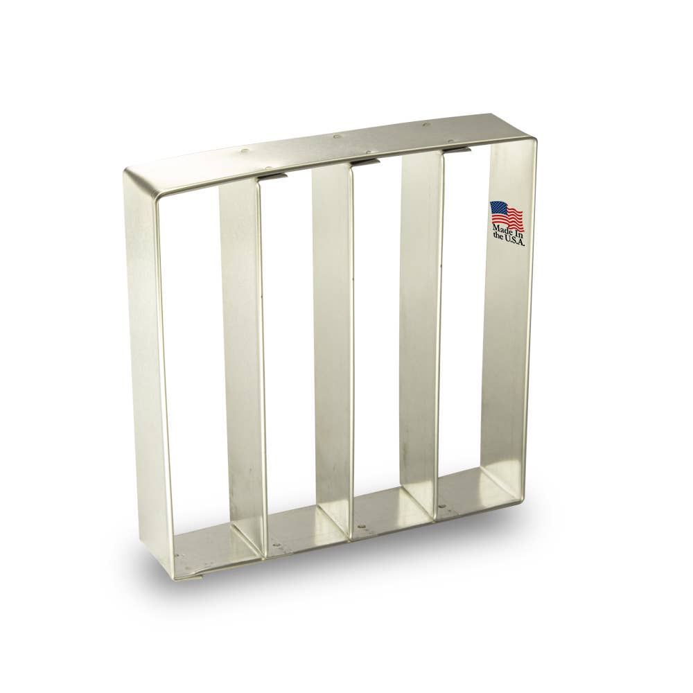 CookieCutter.com - Vendita all'ingrosso Stampi per biscotti - Tagliabiscotti Multi-Cutter 4" X 1" CS01010