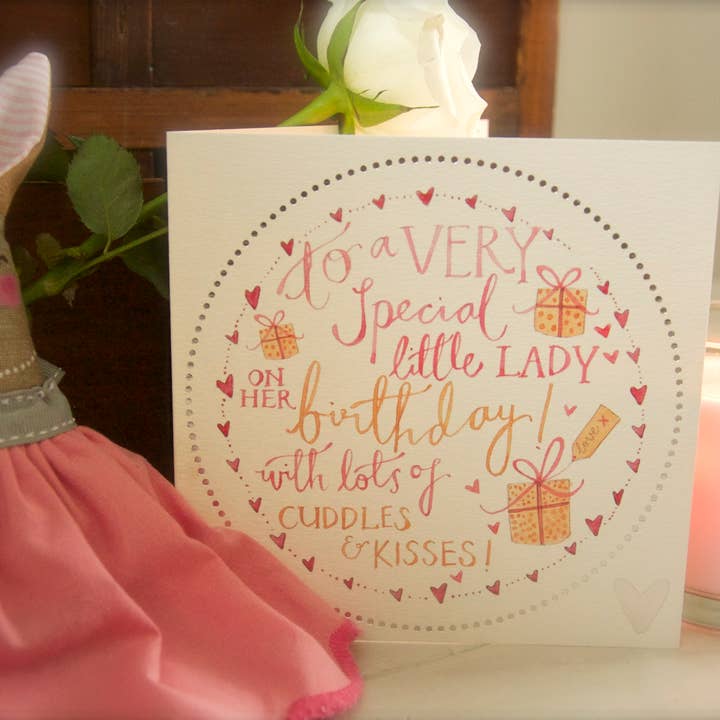 Særlig lille dame hilsener kort for engroshandel hos Dippy egg