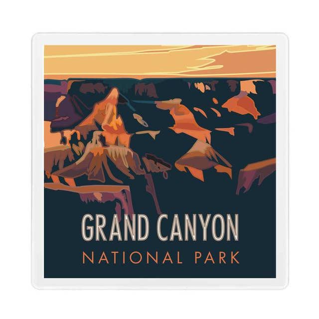 Grand Canyon (Sunset), Arizona - Coaster for wholesale by Travel Posters by M&W Design Co.