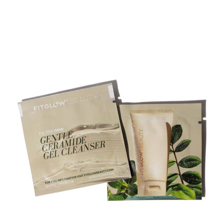 Gentle Ceramide Gel Cleanser Packettes - Bundle of 40 for wholesale by Fitglow Beauty