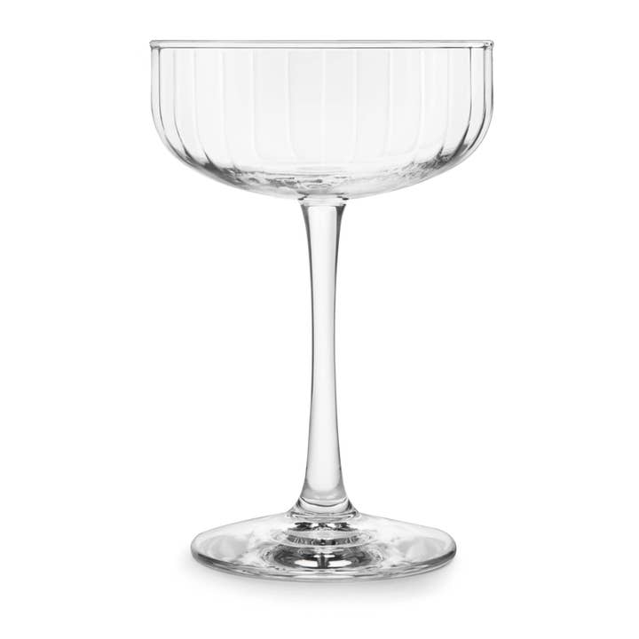 Libbey - Wholesale Cocktail/Liquor Glass - Libbey Paneled Coupe Cocktail Glasses, 8.5-ounce, Set of 4